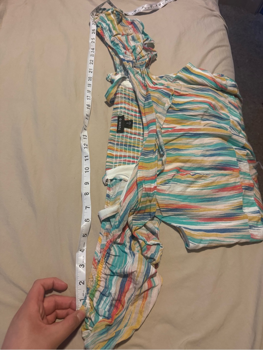 torrid Multicolor Striped Ruffle Sundress - Picture 7 of 7
